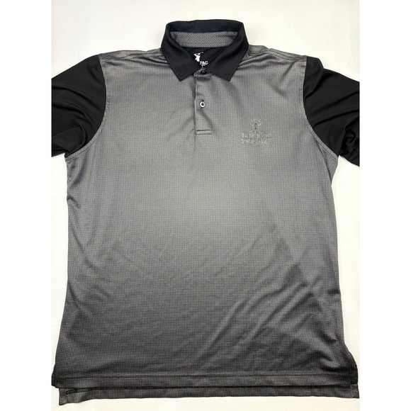 Fairway & Greene Other - Fairway and Greene Polo Shirt Medium Grey Black Old Course St Andrews Links Tech